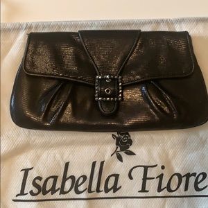 Isabella Fiore Leather Clutch
